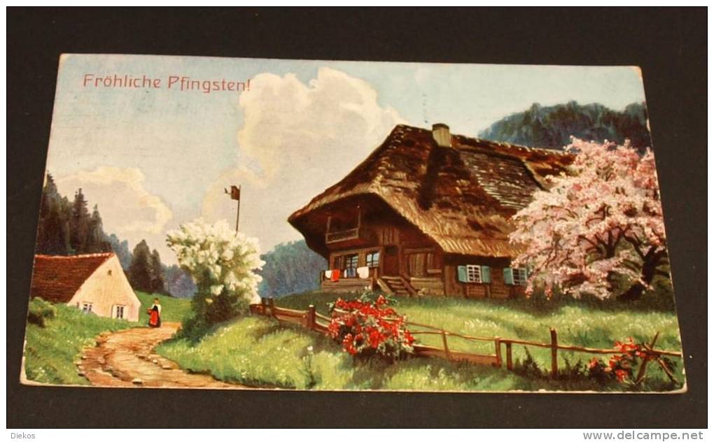 AK  Glückwunsch Zu  Pfingsten     #AK3296 - Pentecôte