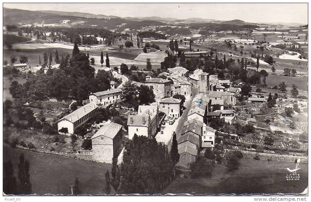 Cpsm St Jean Soleymieux, Vue Générale Aérienne - Saint Jean Soleymieux