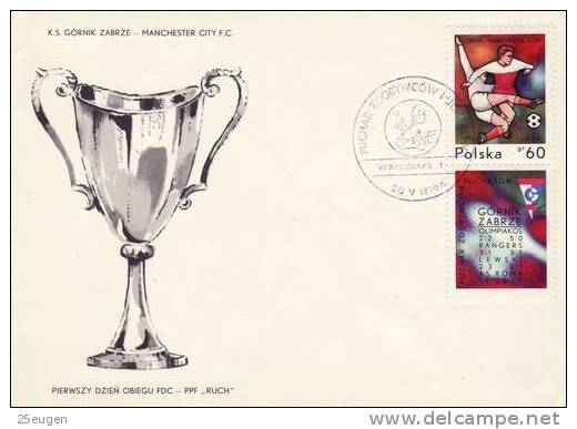 POLAND 1970 MICHEL NO 2008 FDC - Clubs Mythiques