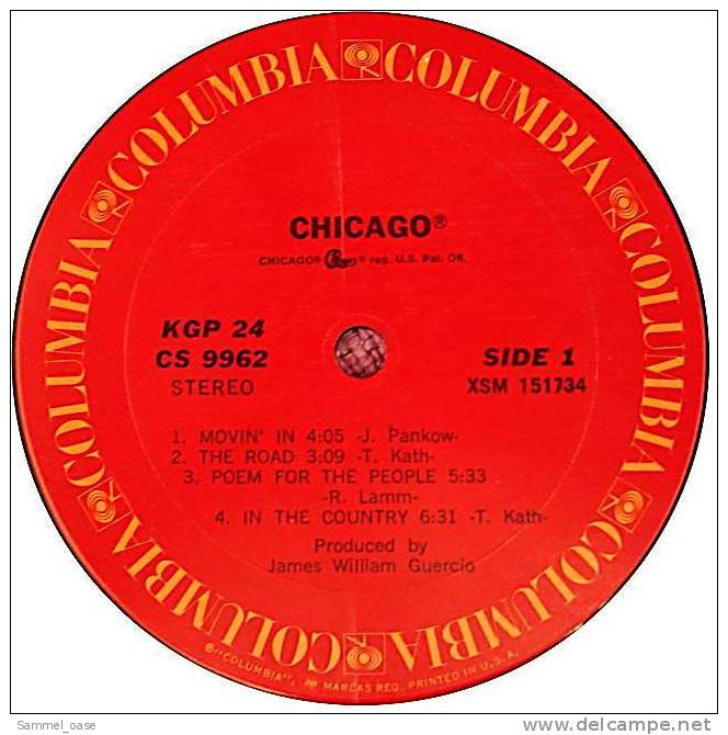 Doppel LP Vinyl  -  Rockband Chicago II  ,  Columbia Stereo 1970 - Disco, Pop