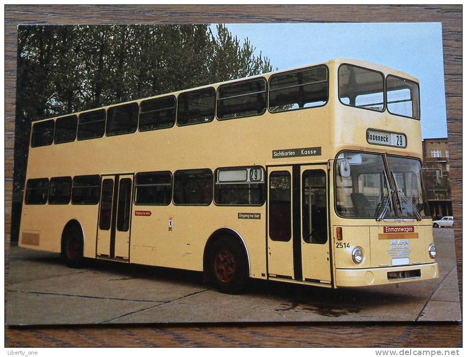 Zweiachs-Doppeldecker ( Einmannwagen ) Baujahr 1973 - Anno 19?? ( Zie Foto Details ) !! - Bus & Autocars