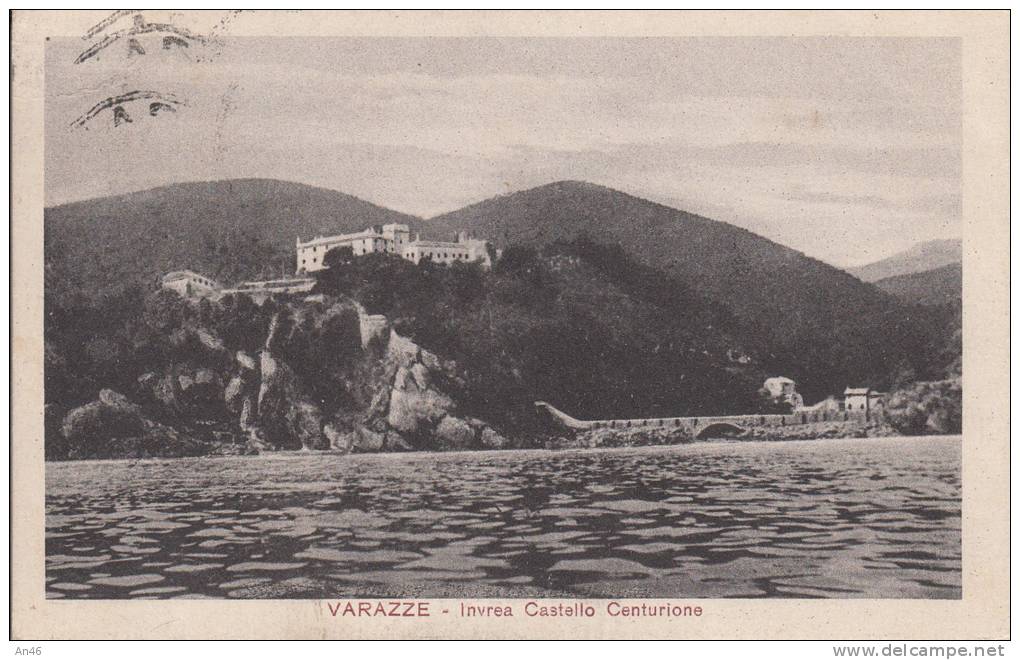 VARAZZE -SAVONA- INVREA CASTELLO CENTURIONE  VG1929 BELLA FOTO D´EPOCA ORIGINALE AUTENTIQUE 100% - Savona