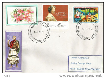 Lettre Originaire Des Samoa,  Adressée En Nouvelle-Zélande - Samoa (Staat)