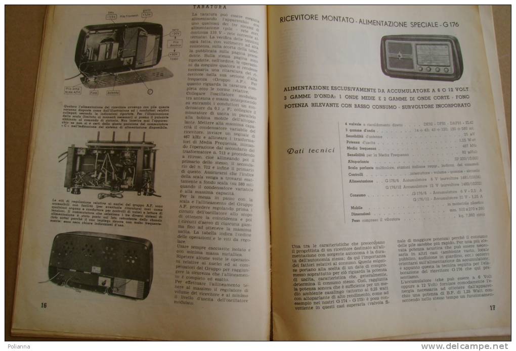 PBF/16 BOLLETTINO TECNICO GELOSO 1954/RADIO RICEVITORI/REGISTRATORI - Literature & Schemes