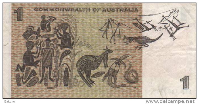 Australie P37d - 1 $ ND 1972 Signé Phillips Et Wheeler - Circulé - Other & Unclassified