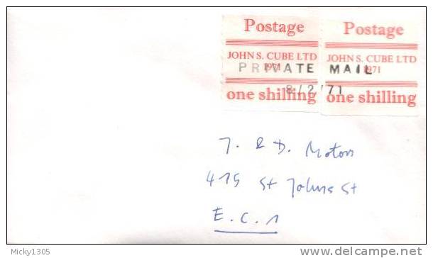 Großbritannien / United Kingdom - 1971 Streikpost / Strike Mail Authorised Service (B943) - Local Issues