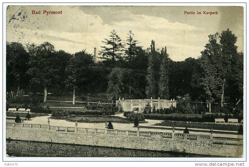 ALLEMAGNE : BAD PYRMONT - PARTIE IM KURPARK - Bad Pyrmont