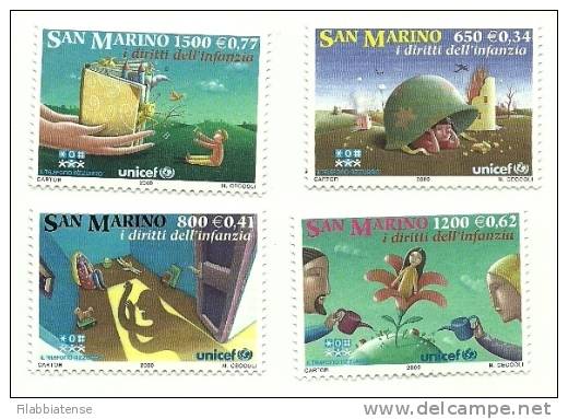 2000 - San Marino 1742/45 Diritti Dell'infanzia   +++++++ - UNICEF