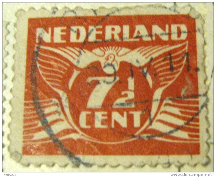 Netherlands 1924 Carrier Pigeon 7.5c - Used - Usati