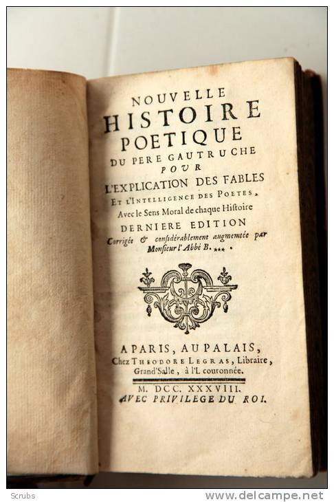 Histoire Poétique - 1701-1800