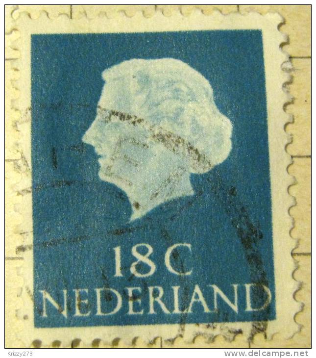 Netherlands 1953 Queen Juliana 18c - Used - Usati