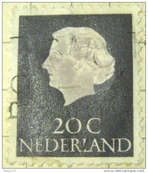 Netherlands 1953 Queen Juliana 20c - Used - Oblitérés