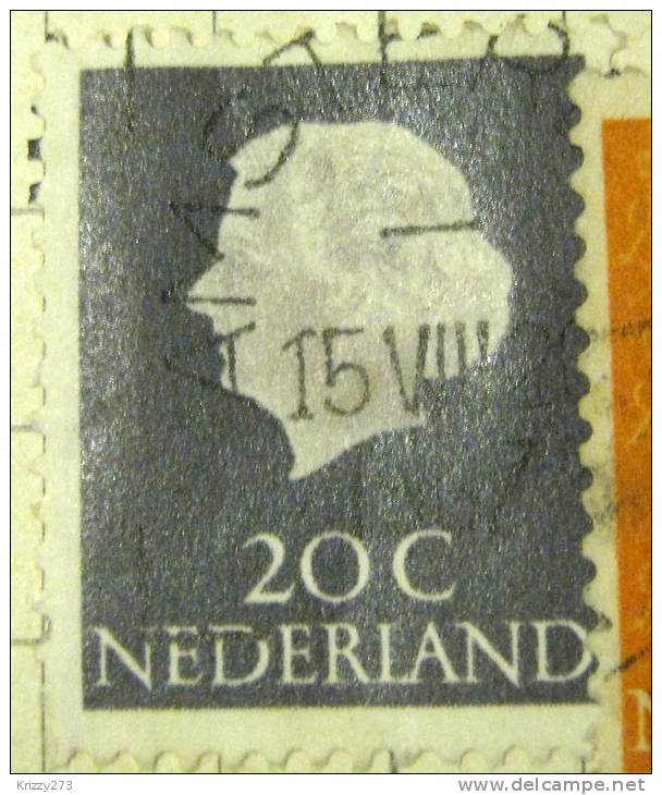 Netherlands 1953 Queen Juliana 20c - Used - Usati