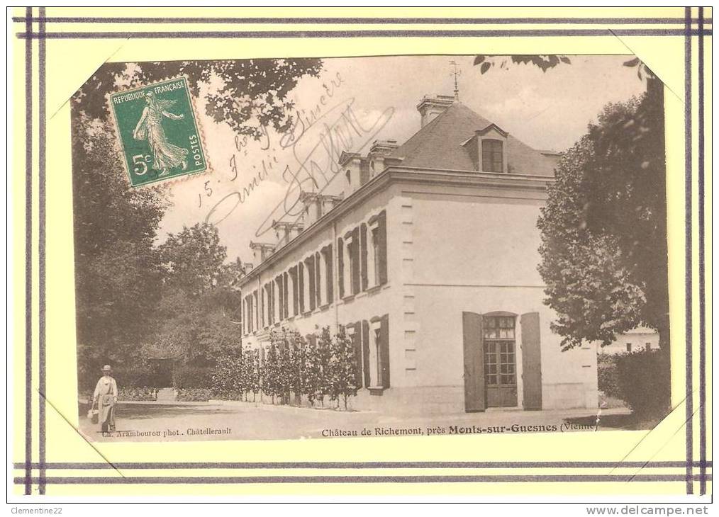 Chateau Richemont Prés De Monts Sur Guesne  écrite - Monts Sur Guesnes
