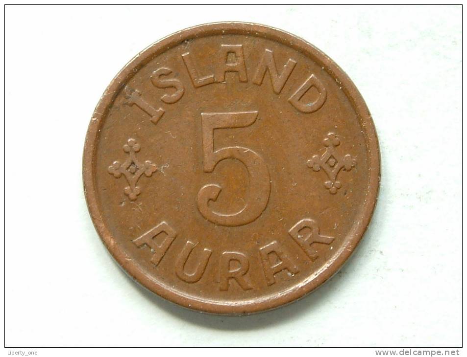 1926 - 5 AURAR / KM 7.1 ( Uncleaned - Grade, Please See Photo ) ! - Islande