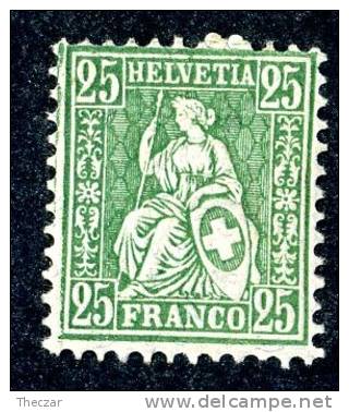 1881   Switzerland   Mi.Nr.41  MH*   #489 - Neufs