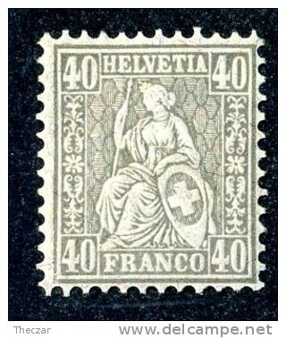 1881   Switzerland   Mi.Nr.42  MH*   #490 - Neufs