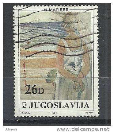 YUGOSLAVIA 1984 - PAINTINGS 26 - USED OBLITERE GESTEMPELT - Oblitérés