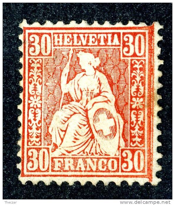 1862   Switzerland   Mi.Nr.25  M* No Gum  #501 - Nuevos