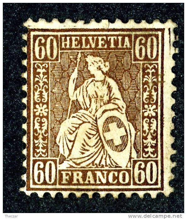 1863   Switzerland   Mi.Nr.27  M* No Gum  #502 - Nuovi