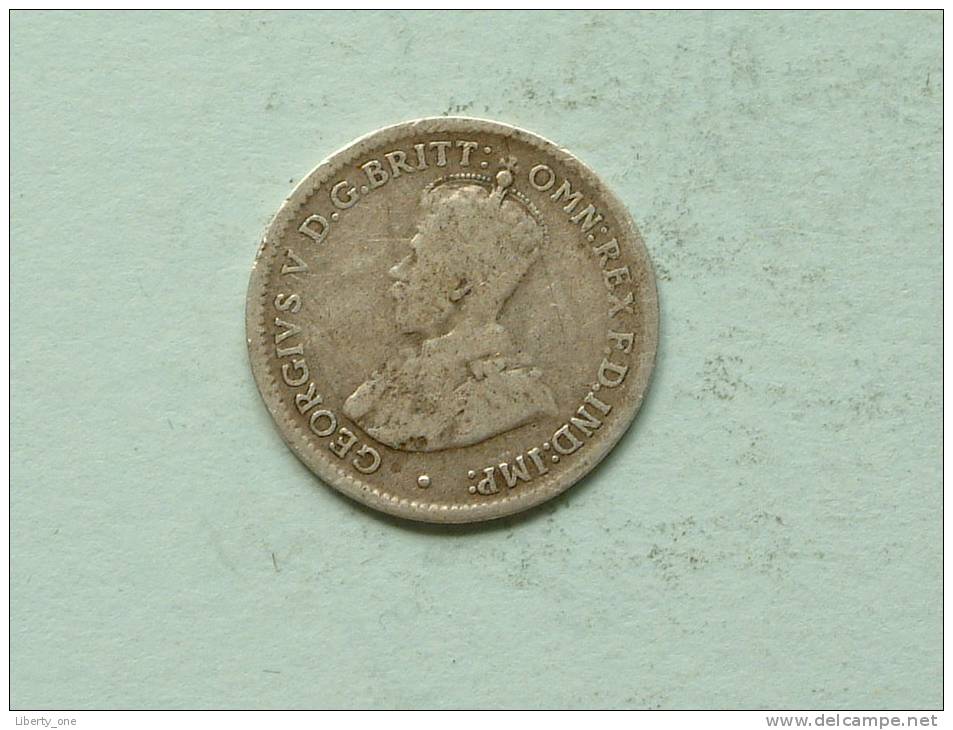 1919 M - THREE PENCE / KM 24 ( Uncleaned / For Grade , Please See Photo ) ! - Other & Unclassified