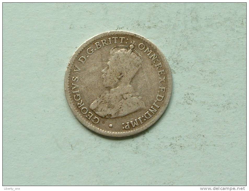 1919 M - THREE PENCE / KM 24 ( Uncleaned / For Grade , Please See Photo ) ! - Sonstige & Ohne Zuordnung