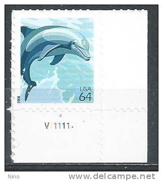 USA. Scott # 4388 MNH Pl #. Dolphin. 2009 - Unused Stamps