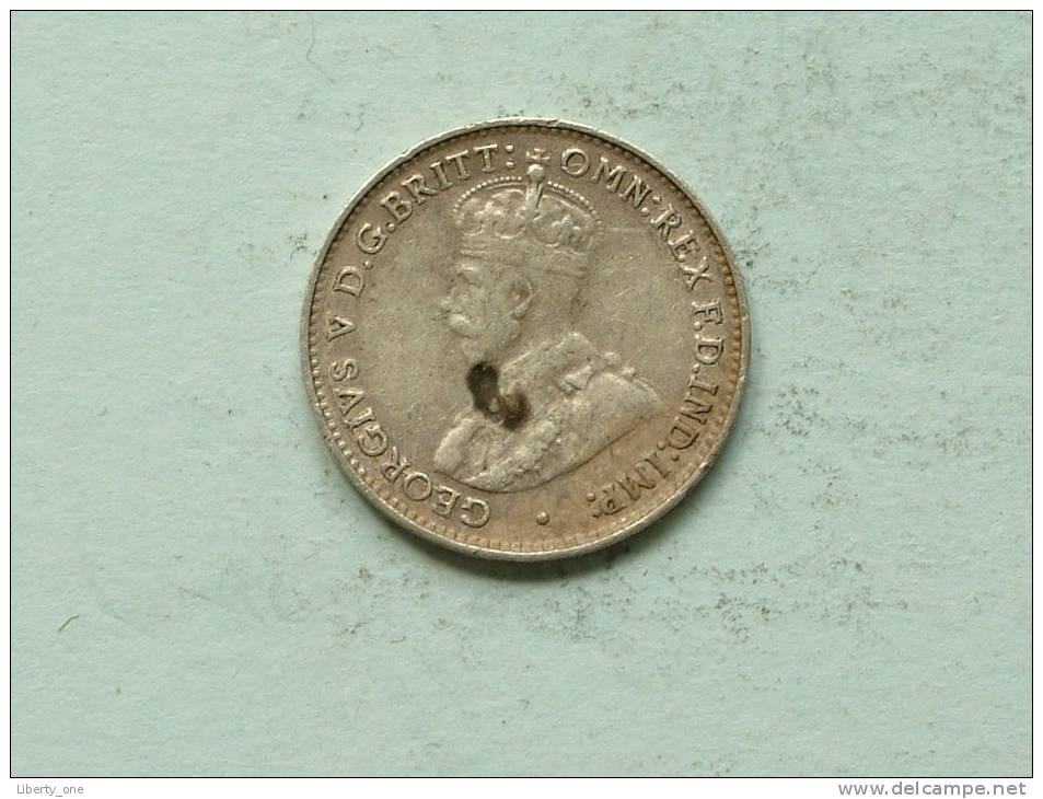 1927 - THREE PENCE / KM 24 ( Uncleaned / For Grade , Please See Photo ) ! - Sonstige & Ohne Zuordnung