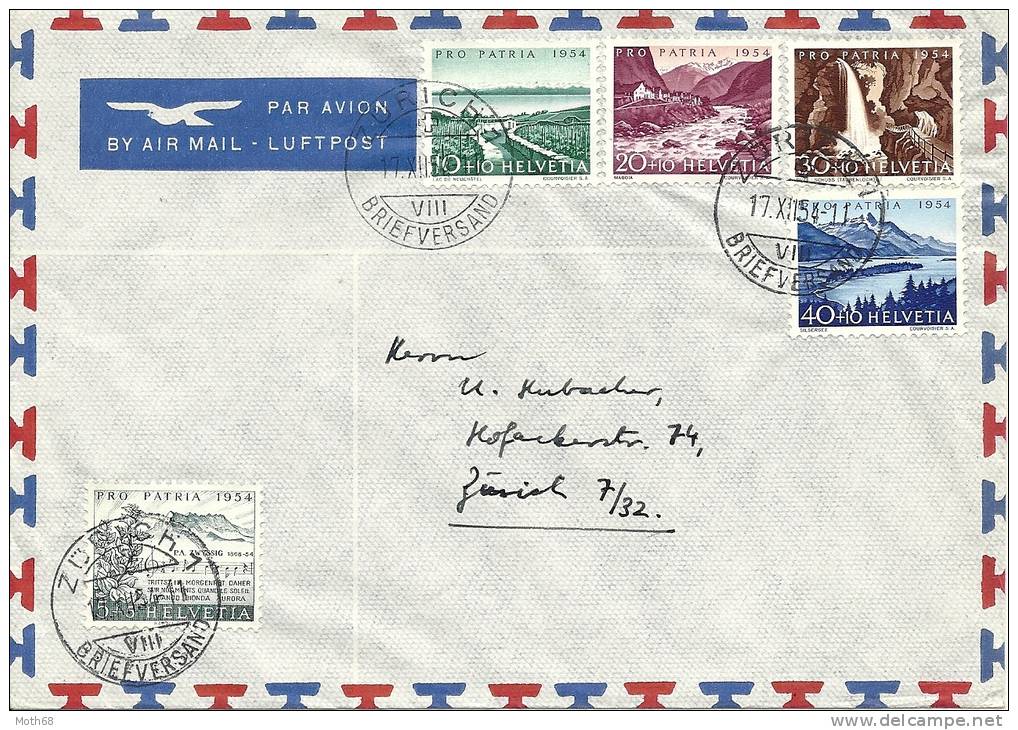 1954 Satzbrief Zürich KW55 - Briefe U. Dokumente