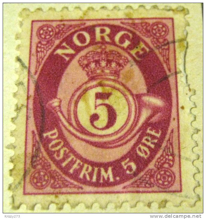 Norway 1962 Posthorn 5ore - Used - Oblitérés