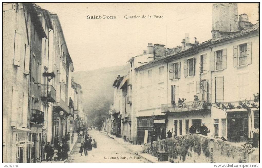 34 SAINT PONS QUARTIER DE LA POSTE - Saint-Pons-de-Thomières