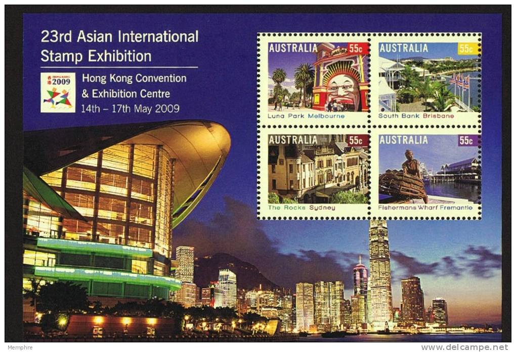 2009  23rd Asian International Stamp Exhibition  Hong Kong 2009  MS ** MUH - Blocchi & Foglietti