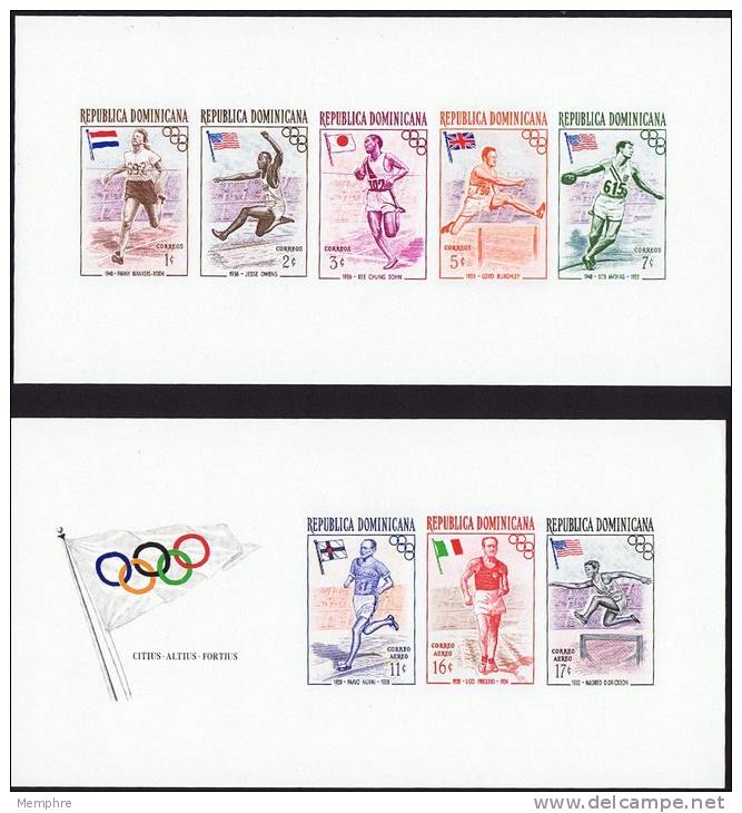 1960  Champions Olympiques  Blocs Non Dentelés **  MNH - Dominikanische Rep.