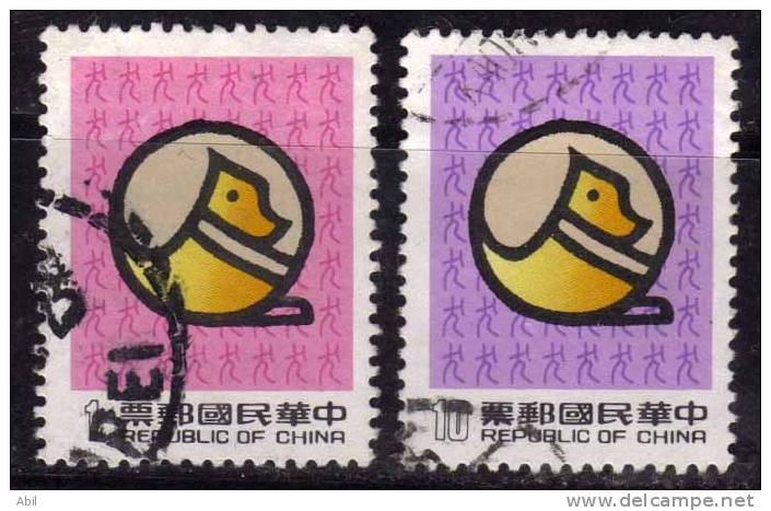 Taiwan 1981 N°Y.T. :  1389 Et 1390 Obl. - Usati