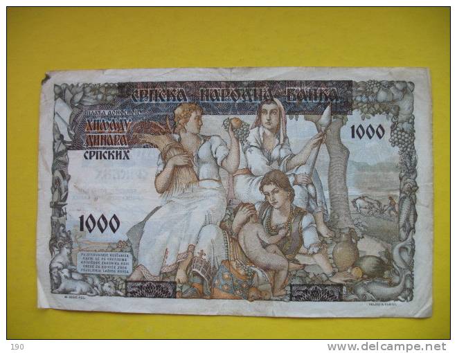 1000 DINARA - Serbie