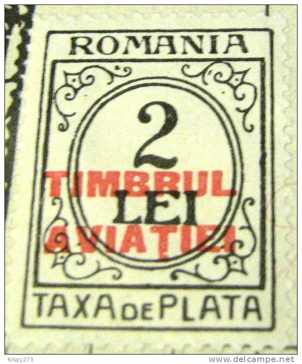 Romania 1932 Postal Tax Due Stamp 2l - Mint - Postage Due