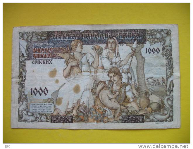 1000 DINARA - Serbia