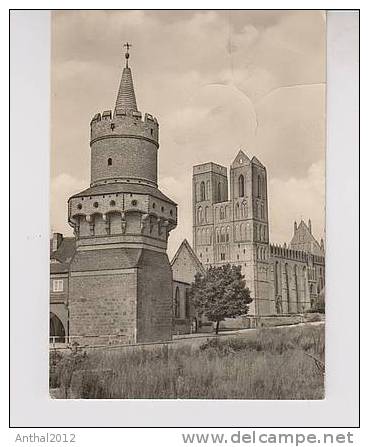 AK Prenzlau Mitteltorturm Marienkirche Sw 1964 Verlag Gebr. Garloff Magdeburg - Prenzlau