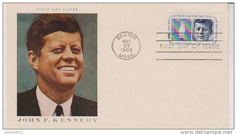 Ganzsache Ersttagsbrief John F. Kennedy Boston 29. Mai 1964 May 29 1964 - Kennedy (John F.)