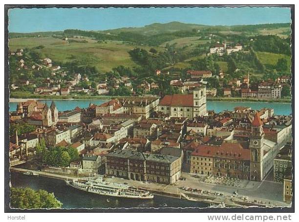 D-94032 Passau - Donaupartie - Blick Auf Maria-Hilf - Dampfer - Passau