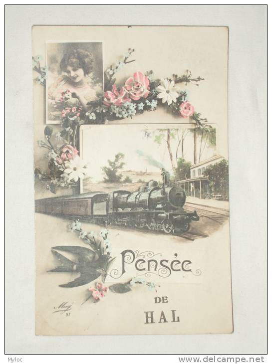 Halle. Hal. Pensée De Hal. Train. Trein - Souvenir De...