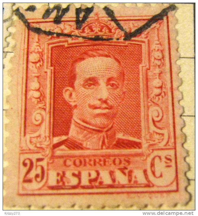 Spain 1922 King Alfonso XIII 25c - Used - Usados