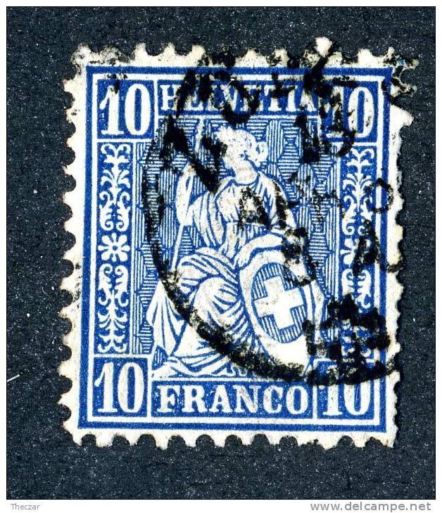 1862  Switzerland  Mi.Nr.23  Used   #589 - Used Stamps