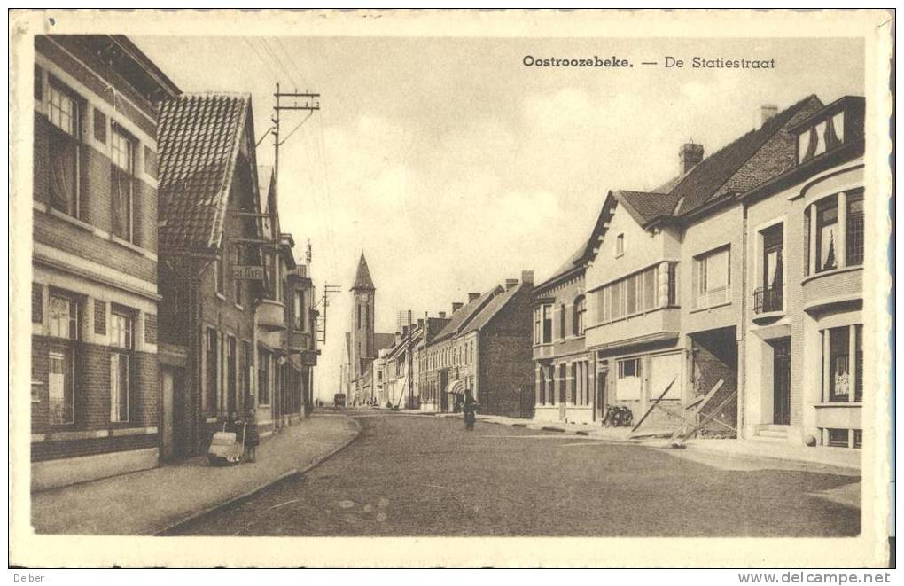 _ik401 : OOSTROOZEBEKE- De Statiestraat - Kinderwagen - Uitg. Hector Roelens( Drukkerij : Verstuurd: A OOSTROZEBEKE A 51 - Oostrozebeke