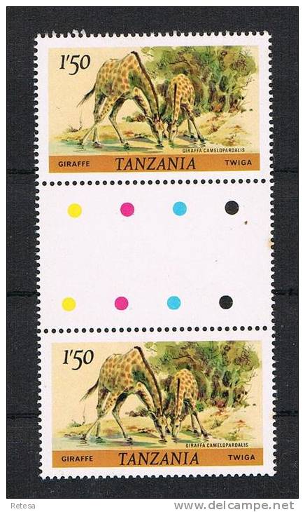 TANZANIA   WILDE DIEREN  GIRAF   1980 ** - Giraffes