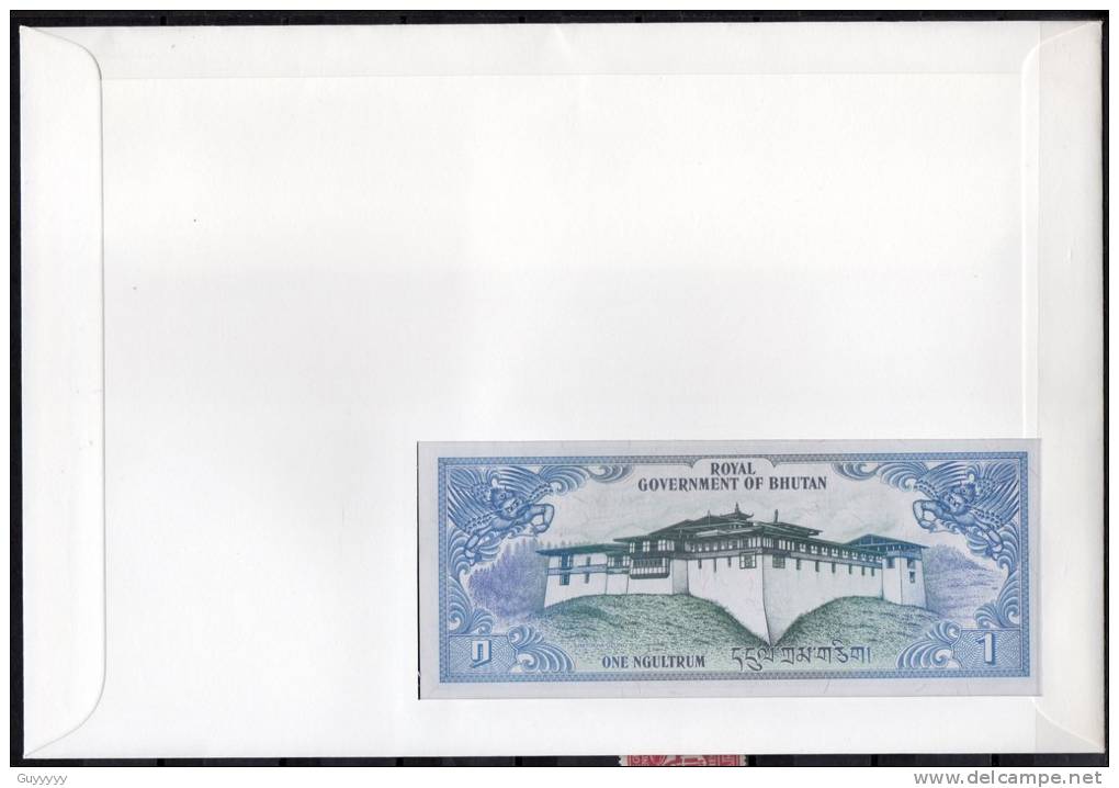 Numislettre - (Timbres + Billet) - Bhutan - 1985 - Bhutan