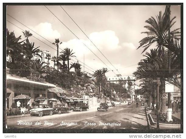 SANREMO Corso Imperatrice Riviera Dei Fiori Veicoli D'epoca Ca. 1960 - San Remo