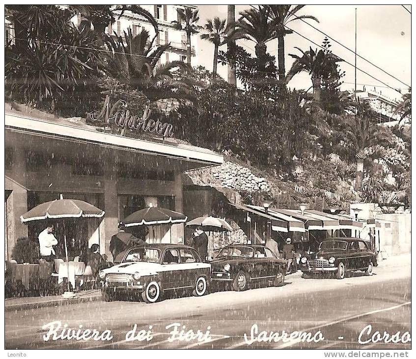 SANREMO Corso Imperatrice Riviera Dei Fiori Veicoli D'epoca Ca. 1960 - San Remo