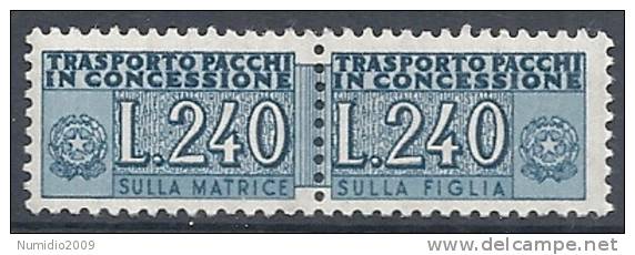 1955-81 ITALIA PACCHI IN CONCESSIONE 240 LIRE MNH ** - RR10379 - Pacchi In Concessione