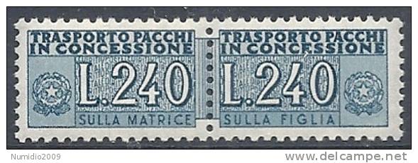 1955-81 ITALIA PACCHI IN CONCESSIONE 240 LIRE MNH ** - RR10379-5 - Colis-concession